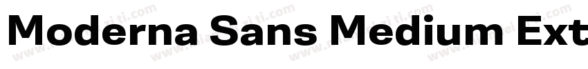 Moderna Sans Medium Ext字体转换